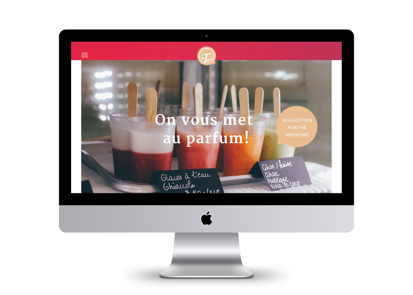 Tale Around web interface - main screen